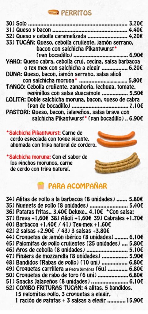 tucan Hamburgueseria carta 3