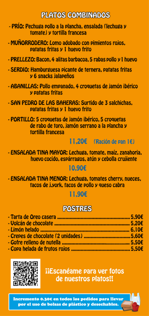 Nueva Carta 2026 Tucán Hamburguesería Unquera